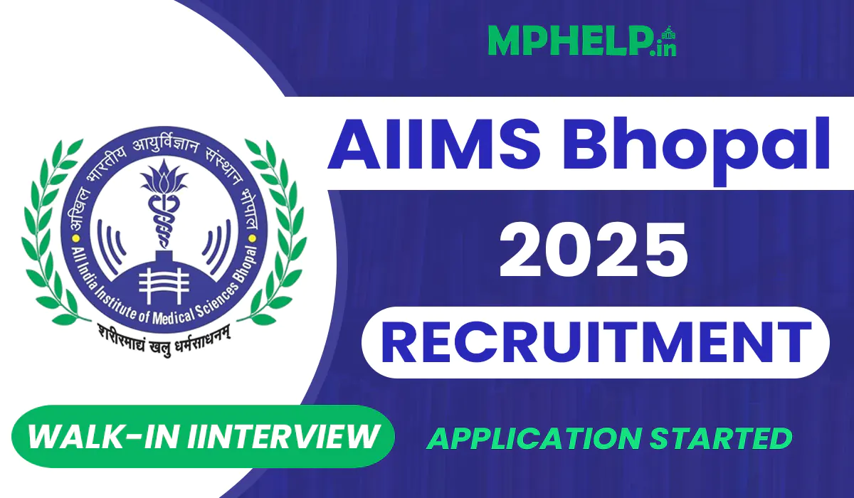 AIIMS Bhopal Recruitment 2025