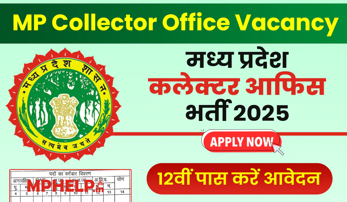 MP Collector Office Vacancy 2025