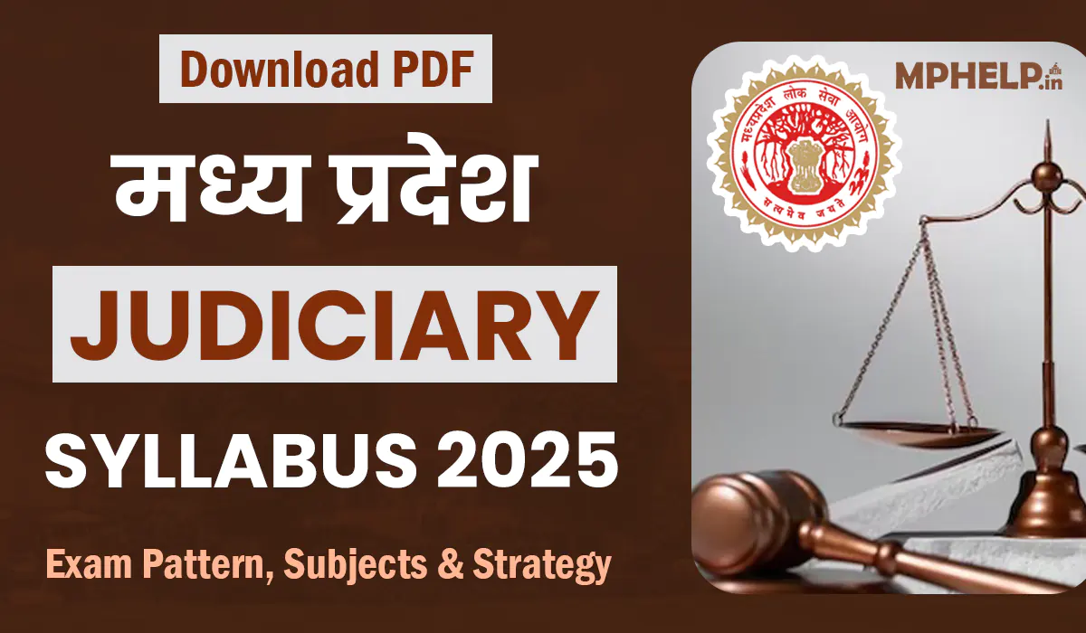 MP Judiciary Syllabus 2025